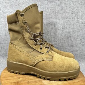Hot Weather Combat Army Boots Men's 9.5 R Military Tactical Vibram Soles